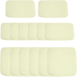 Outsunny - Lot de 14 housses de rechange coussins salon de jardin - 6 housses coussin d'assise, 8 housses coussin dossier - housses zippées polyester