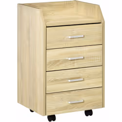 Description générale Ce caisson de bureau est la solution idéale pour organiser vos documents et fournitures. Avec ses 4 tiro ...