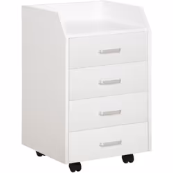 Description générale Ce caisson de bureau est la solution idéale pour organiser vos documents et fournitures. Avec ses 4 tiro ...