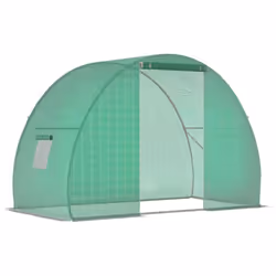 Outsunny - Serre de Jardin Tunnel - Acier - 150x300x200cm - Vert