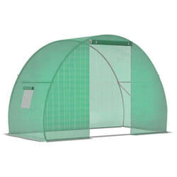 Outsunny - Serre de Jardin Tunnel - Acier - 150x300x200cm - Vert
