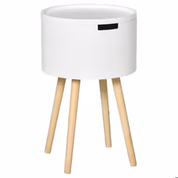 HOMCOM Table basse table de chevet avec compartiment de rangement bout de canapé table dappoint design scandinave bois de pin ...