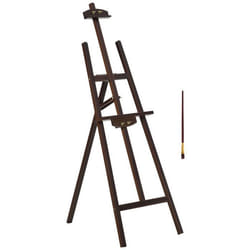 HOMCOM Chevalet dartiste sur pieds dim. 515L x 715l x 1345H cm inclinaison réglable 90° max. bois de pin