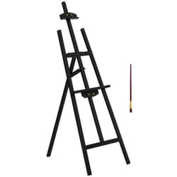 HOMCOM Chevalet dartiste sur pieds dim. 515L x 715l x 1345H cm inclinaison réglable 90° max. bois de pin