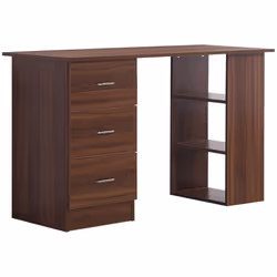 HOMCOM - bureau - Bois - 120x49x72cm - Noyer