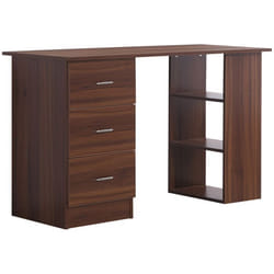 HOMCOM - bureau - Bois - 120x49x72cm - Noyer