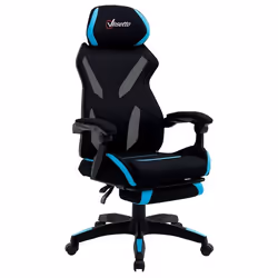 Vinsetto Fauteuil de bureau chaise de bureau ergonomique grand confort avec repose-pieds support lombaire hauteur réglable