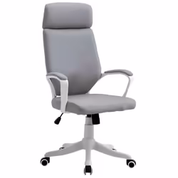 Vinsetto Chaise de bureau fauteuil de bureau dossier haut pivontant à 360° avec appui-tête et soutien lombaire hauteur réglab ...