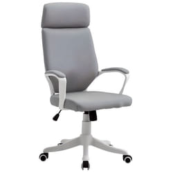 Vinsetto Chaise de bureau fauteuil de bureau dossier haut pivontant à 360° avec appui-tête et soutien lombaire hauteur réglable