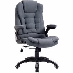 Description générale Ce fauteuil de bureau direction ergonomique avec revêtement en toile de lin vous permettra de travailler ...