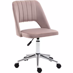 Description générale Cette splendide chaise de bureau au design contemporain, avec son dossier ajouré strié en aspect velours ...