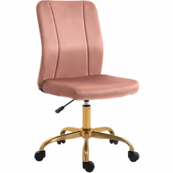 Description générale Cette superbe chaise de bureau de style Art déco avec dossier ergonomique strié et revêtement en velours ...