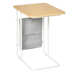 HOMCOM - Table dappoint - Panneaux de particules classe E1 - 37x48x55.8cm - Chêne Blanc