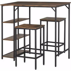 Ce magnifique ensemble de bar style industriel apportera une touche d'élégance supplémentaire à votre intérieur ! Doté d'une  ...