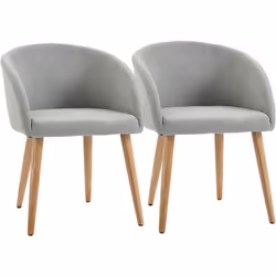 Ce lot de 2 chaises de visiteur design scandinave ajoutera une touche nordique élégante, raffinée et moderne à votre intérieu ...