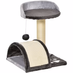 Ce modèle d'arbre à chat griffoir grattoir design est équipé de 2 sisals (un tronc, l'autre pont), d'un jeu de boule suspendu ...