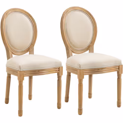 Ce sublime lot de 2 chaises médaillon style Louis XVI ajoutera une touche d'élégance supplémentaire à votre intérieur. Caract ...