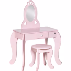Cette magnifique coiffeuse adaptée aux 3 ans et plus, séduira votre enfant. Son design résolument girly avec motifs à coeur a ...