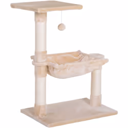 Description générale Ce magnifique arbre à chat design est doté d'une plateforme, de 3 griffoirs, d'un hamac et d'un jeu de b ...
