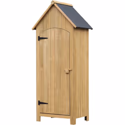 Description générale Cette splendide armoire de jardin en bois de sapin pré-huilé avec toit bitumé est idéale pour organiser  ...
