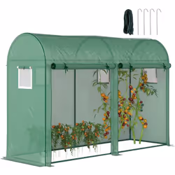 Description générale Cette serre de jardin est conçue pour protéger efficacement vos tomates et autres plantes, afin d'optimi ...