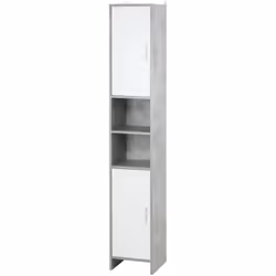 Grâce à ses dimensions peu encombrantes, ce meuble de rangement s'intègrera parfaitement dans votre salle de bain, salle d'ea ...