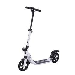 Trottinette pliable pour adulte enfant à partir 14 ans dim. 94L x 38l x 95-105H cm hauteur guidon réglable suspensions AV AR roues