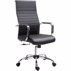 Chaise de bureau Vinsetto - VINSETTO - dossier ergonomique - assise rembourrée - noir