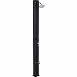 Idéale pour se rincer juste après s'être baigné, cette douche solaire d'extérieur est simple d'utilisation, économique et san ...