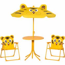 Ce joli ensemble salon de jardin pour enfant design tigre apportera une touche d'originalité et d'élégance supplémentaire à v ...
