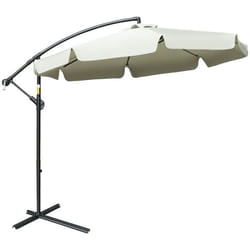 Outsunny - Parasol déporté - Polyester - 2.65x2.65x2.45m - Beige