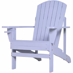 Ce fauteuil Adirondack en bois de sapin traité peint est incroyablement tendance ! Son style néo-rétro apportera une touche d ...