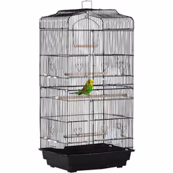 Description générale Cette cage est idéale pour accueillir vos oiseaux, offrant un grand abri et un espace de jeux. Dotée de  ...