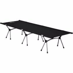 Ce superbe lit de camp pliable vous permettra de passer de bonnes nuits à l'occasion de vos vacances au camping, lors d'un fe ...