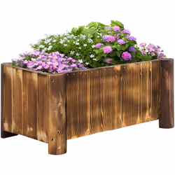 Cette superbe jardinière sur pied en bois de sapin traité par carbonisation vous permettra de planter et mettre en valeur vos ...