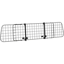 Barrière grille de séparation universelle voiture pour animaux longueur réglable dim. 91-152L x 30H cm kit complet installation inclus noir
