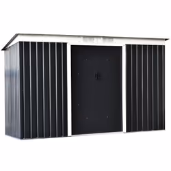 Description générale Cet abri de jardin à 2 portes en tôle d'acier est idéal pour un rangement pratique et sécurisé de vos ou ...