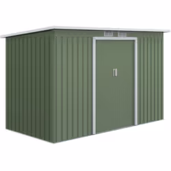 Description générale Cet abri de jardin à deux portes en tôle d'acier est conçu pour offrir une solution de rangement pratiqu ...