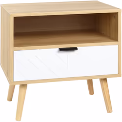 Ce magnifique chevet design scandinave apportera une touche d'élégance supplémentaire à votre intérieur. Doté d'un tiroir cou ...