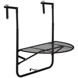Outsunny - Table de balcon suspendue - Métal - 60x60x72cm - Noir