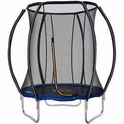 Description générale Ce superbe trampoline de jardin pour enfant, équipé d'un filet de sécurité et de nombreux accessoires, p ...
