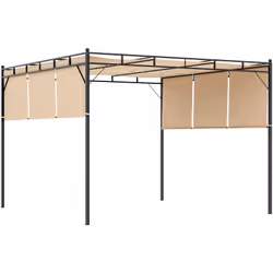 Description générale Cette superbe pergola à toile rétractable vous permettra de passer d'agréables moments à l'extérieur tou ...