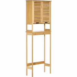 Description générale Ce superbe meuble WC en bambou et MDF aspect bois clair, équipé d'une étagère et d'un placard, ajoutera ...