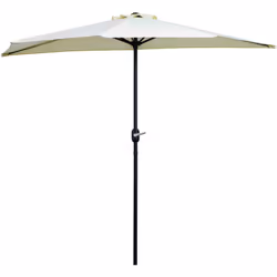 Ce demi-parasol vert mélant originalité et élégance vous permettra de profiter pleinement de l'espace de votre balcon ou terr ...