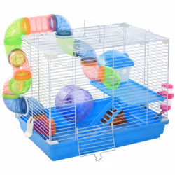 Description générale Cette superbe cage pour hamsters, souris ou autres petits rongeurs offrira un habitat et un espace de je ...
