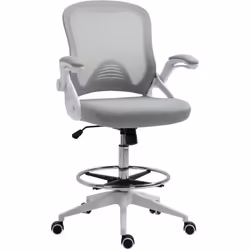 Description générale Ce fauteuil de bureau assise haute réglable est le modèle idéal pour travailler dans le confort. Il est  ...