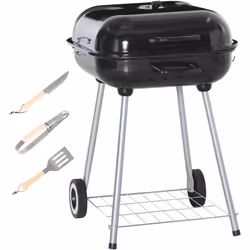 Ce barbecue à charbon de bois est un incontournable pour tous les adeptes de bonnes grillades. Idéal pour griller, mitonner e ...