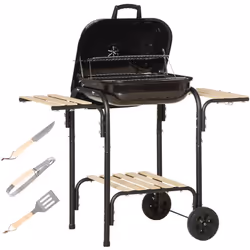 Ce barbecue à charbon de bois est un incontournable pour tous les adeptes de bonnes grillades. Idéal pour griller, mitonner e ...