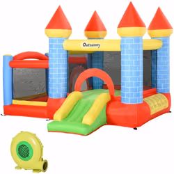 Offrez à votre enfant une superbe zone de jeu sécurisée ! Ce château gonflable Outsunny fera le plus grand bonheur de vos enf ...