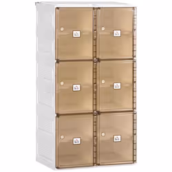 HOMCOM Boîtes à Chaussures empliable Meuble de rangement à chaussures pliant avec 12 compartiments et 6 portes transparentes